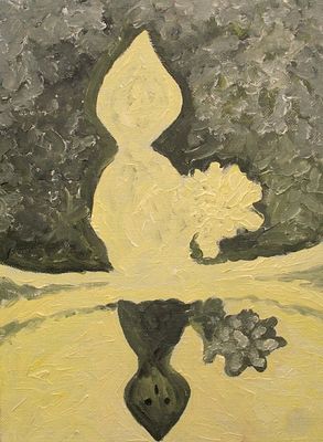 Геннадий Степанович Райшев (1 ноября 1934 – 8 ноября 2020) - Зеркальное отражение.1990.Холст / 