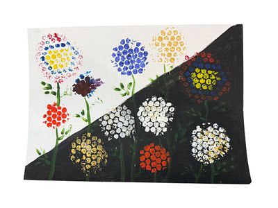 Эвелина Райшева - КАРТИНА ПРАВНУЧКИ ГЕННАДИЯ РАЙШЕВА-ЭВЕЛИНА. 30Х40 см. Картон, гуашь.