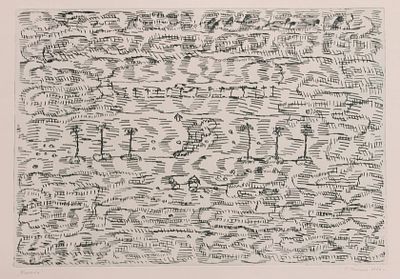 Геннадий Степанович Райшев (1 ноября 1933 – 8 ноября 2020) - Болото, 1984 г. Бумага, офорт. 