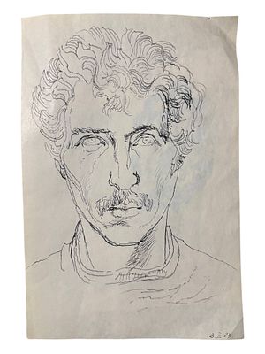 Фёдор Рабичев - Автопортрет. Формат А4. Бумага, ручка. Фёдор Леонидович Рабичев 
Родился в Москве. 