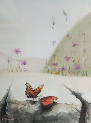 Юрий Казьмин - "Весенние метаморфозы", 2026 Акварель бумага, 29*42 см
. Юрий Александрович Казьмин 