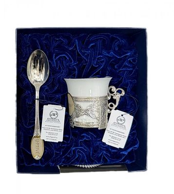 СЕРЕБРО 925 проба! АРГЕНТА! РОСКОШНЫЙ КОФЕЙНЫЙ НАБОР "АВГУСТ ОКТАВИАН"! НОВЫЙ! 100 гр!
. СЕРЕБ 