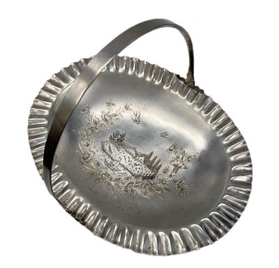 СЕРЕБРО 84 ПРОБА! ВЕЛИКОЛЕПНАЯ СУХАРНИЦА С СЮЖЕТОМ! 369 гр!. СЕРЕБРО 84 ПРОБА! ЦАРСКАЯ РОССИЯ 