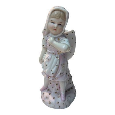 Фарфоровая статуэтка-подставка (вазочка) &laquo;Девочка&raquo;. Завод Товарищество М. С. Кузнецова, Россия 