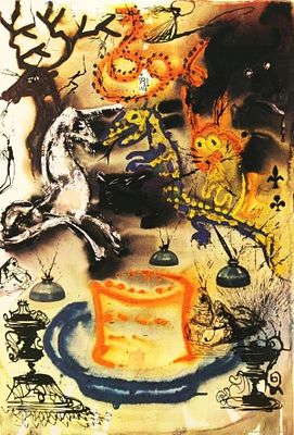 Сальвадор Дали - [ТОП-ЛОТ] ГЕЛИОГРАВЮРА САЛЬВАДОРА ДАЛИ "АЛИСА В СТРАНЕ ЧУДЕС", 1969. Глава XI. 