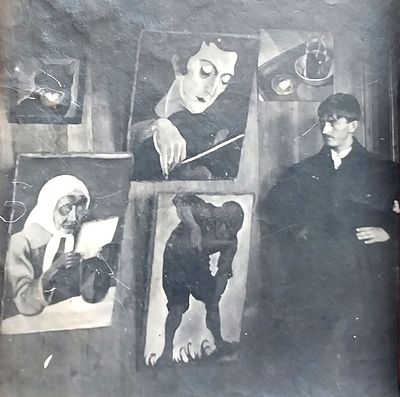 Александр Иглин - [ИЗ АРХИВА ИГЛИНА] ВХУТЕМАС, 1920-е. Фото из мастерской. График. Член МОСХ. 