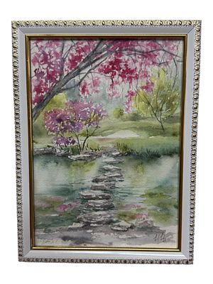 Ирина Цветкова - "Сакура", бумага, акварель. 20х30 см