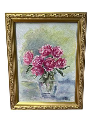 Ирина Цветкова - "Розы", 20х30 см. Бумага, акварель.
