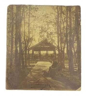 СТАРИННАЯ ФОТОГРАФИЯ АЛЕКСАНДРА III И ГРАФА ФРЕДЕРИКС! ОРИГИНАЛ! 24,5х29 см!