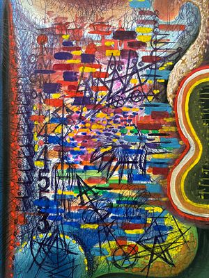Юрий Раковский - "Аттракционы", 2001. 30х42 см. Бумага, гуашь. Юрий Александрович Раковский — 