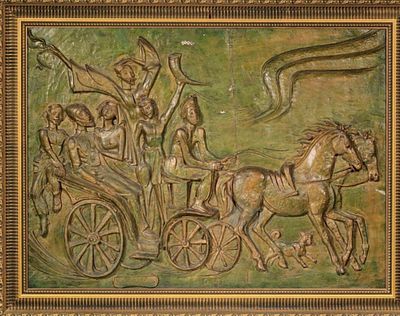 [Академик АХ СССР] Церетели Зураб Константинович (1934-2025). Грузинская свадьба. 1998. 
Холст, 