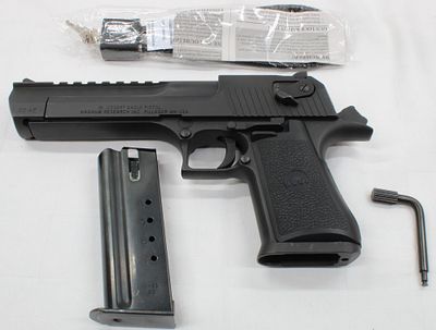 Israel Military Industries Desert Eagle .50 AE Semi-Automatic Pistol, S/N 43202607, w/ Box. Israe 