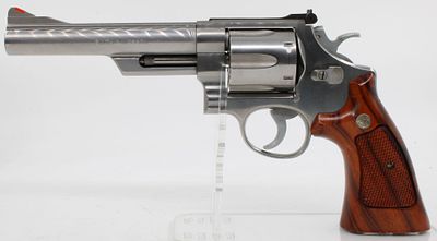 Smith & Wesson Model 629-1 .44 Magnum Stainless Steel Double Action Revolver, S/N AJJ4960, w/ Box. 