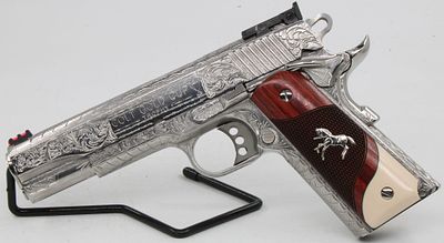 Colt Gold Cup Trophy Government Model 9mm Semi-Automatic Pistol, S/N GV003198, w/ Letter. Colt 