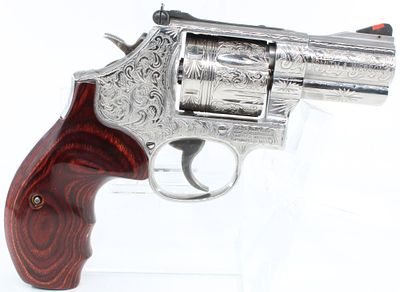 Smith & Wesson Model 686-6 Plus .357 Magnum Double Action Revolver — S/N CJB3837 Fully Engraved by
