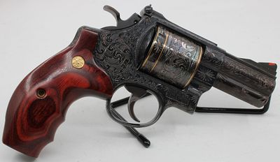 Smith & Wesson Model 29-4 .44 Magnum Double Action Revolver — S/N PED1891 Fully Engraved with Real