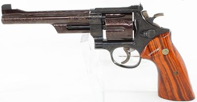 Smith & Wesson Model 24-3 .44 S&W Special Double Action Revolver — S/N ABZ3684 Fully Engraved. S 