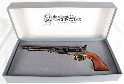 Colt Signature Series 1860 Army Fluted Cylinder .44 Caliber Black Powder Revolver, S/N 220667. Co 