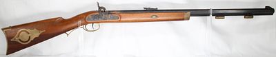 Made in Italy .50 Caliber Black Powder Rifle, Octagon Barrel, S/N 170378 — No Ramrod. Italian-man 