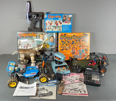 Lot 8044 Vintage Radio Controlled Cars Thingmaker Armatron 2