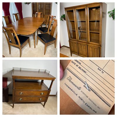 Mid Century Danish Modern Dining Room Suite and More. Beautiful Thomasville Dining Room Suite 