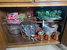 Contents of China Cabinet, Golf Books, More. Porcelain China, Wine Glasses and more. In-house Image - 4