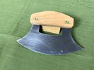 Alaskan Ulu Knife with Stand. In-house shipping available. Pickup is Tuesday, Marcy 25 from Noon Image - 2