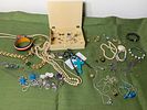 Group Lot of Vintage Jewelry Some Sterling. In-house shipping available. Pickup is Tuesday Image - 11