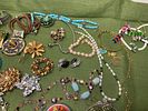Group Lot of Vintage Jewelry Some Sterling. In-house shipping available. Pickup is Tuesday Image - 14