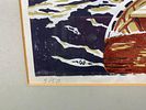 Pair of Jim Whittum Signed and Numbered Screenprints. Ship is 27 x 21 inches. Birds is 26 x 19 Image - 3