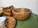 Vintage Wood Bowls and Divided Serving Tray. In-house shipping available. Pickup is Tuesday Image - 2