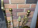 Large Group Lot of Vintage Items. Fireplace Brass Items, Candlesticks, Lamps, Art Prints, China Image - 14