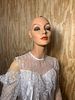 Awesome Vintage Stand Up Mannequin with Dress. See Photos. Hands have Broken Fingers. In-house Image - 2