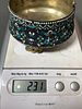 Ornate Russian Multi-Colored Cloisonne Enamel Sugar Bowl w/Swing Handle 84 Silver. This Image - 6