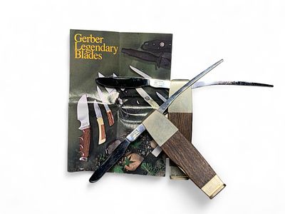 Lot 22824 Gerber Folding Knives Multi Tool and Book Set USA Made
