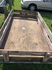 4 1/2' x 8' Utility Trailer Single Axle. With wood box. Payment and pickup by Nov. 7 at 5 pm.Image - 3