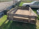4 1/2' x 8' Utility Trailer Single Axle. With wood box. Payment and pickup by Nov. 7 at 5 pm.Image - 5