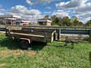 4 1/2' x 8' Utility Trailer Single Axle. With wood box. Payment and pickup by Nov. 7 at 5 pm.Image - 17