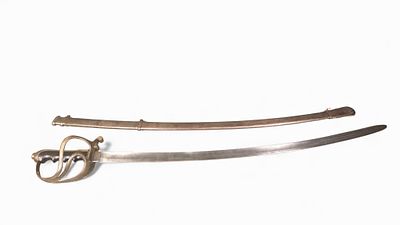 A 19th/20th Century Wester & Co. Solingen Military Sabre with Scabbard. A Wester & Co. Solingen 