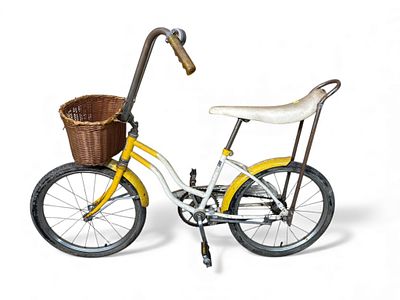 A Huffy 'Cactus Flower' Banana Seat Bicycle. A Huffy 'Cactus Flower' banana seat bicycle, a 