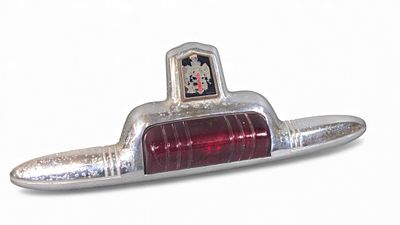 1946-1948 Dodge Sedan Trunk Emblem Stop Light Lens. A 1946-1948 Dodge Sedan Trunk Emblem Stop 