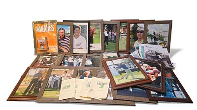 A Collection of Late 20th to Early 21st Century Autographed Golf Memorabilia. A collection of 