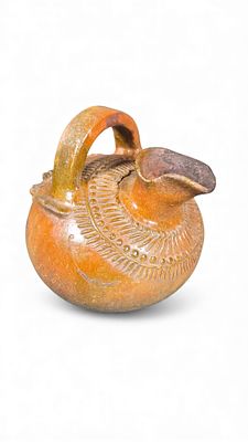 Pre-Columbian Calima Culture Earthenware Pitcher. A Pre-Columbian Calima Culture earthenware 