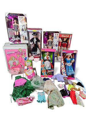 A Collection of Mattel Barbie Dolls, including Dolls of the World and 35th Anniversary Editions 