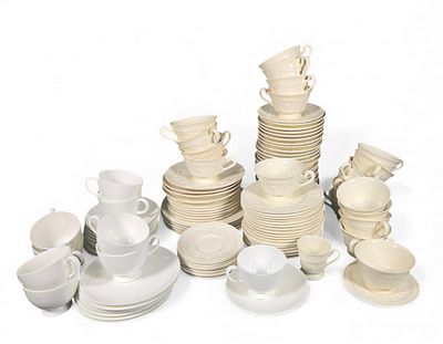 A Large Collection of Wedgwood Patrician Ivory Dinnerware and a Smaller Group of Wedgwood Bone China