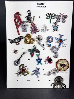 A Collection of Jeweled Crystal Buttons. A collection of jeweled crystal buttons featuring 