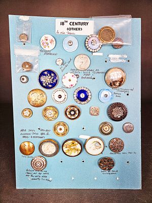 A Collection of Antique and Vintage Buttons Primarily 18th Century. This collection of antique 