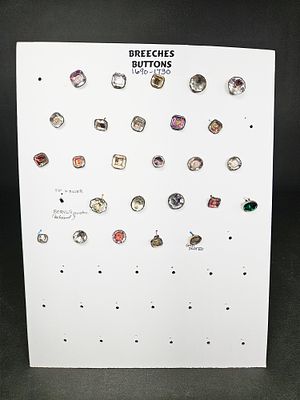 A Collection of Antique Breeches Buttons, circa 1690-1730. This collection of antique breeches 