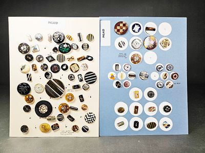 A Collection of Division One Assorted Inlay Horn and Mixed Material Buttons. This collection 