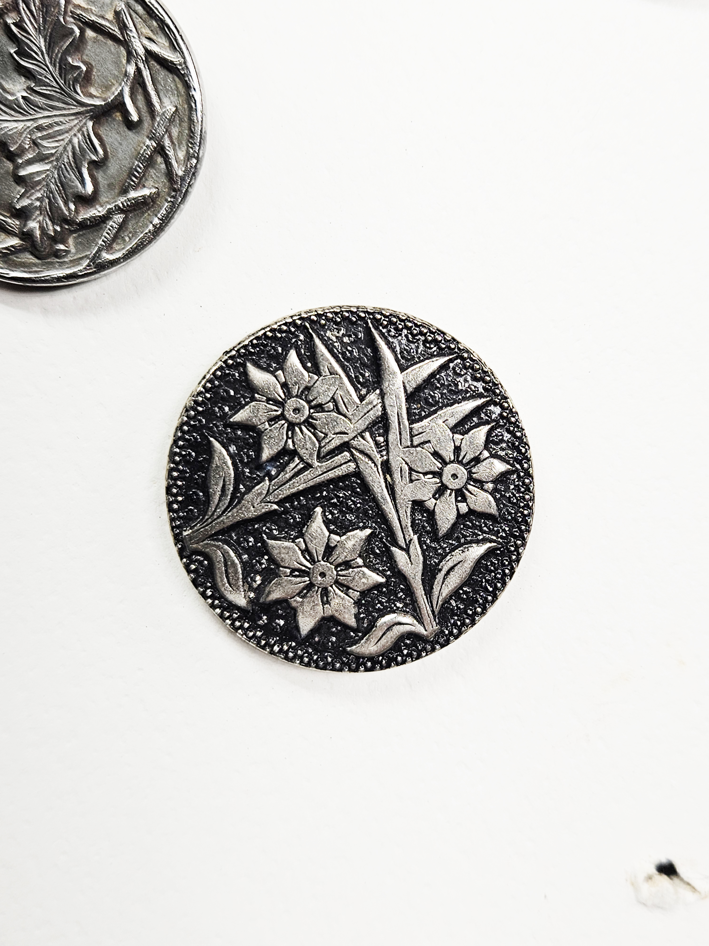Lot 2168 - A Collection of Victorian Style Embossed Metal Picture ...